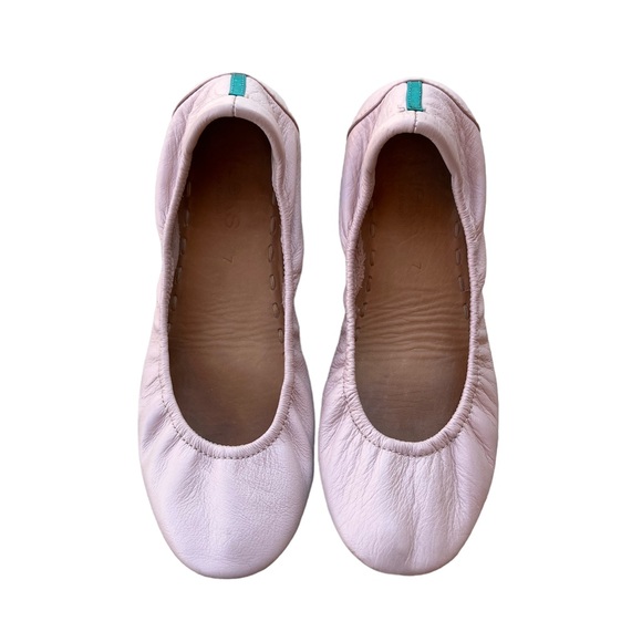 COPY - Ballerina Pink Leather Tieks Ballet Flats Size 7 - Picture 1 of 16
